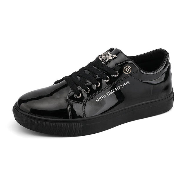 Fashionable Low Cut Shiny Flat Bottom Shoes