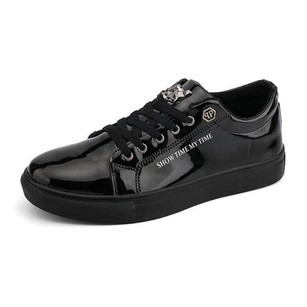 Fashionable Low Cut Shiny Flat Bottom Shoes
