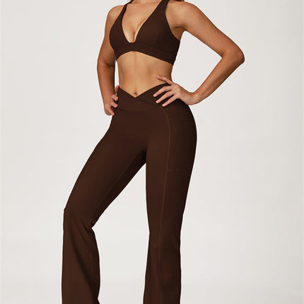 The Glacier Sports Bra Flared Leggings 2-Piece Set