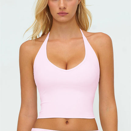 The Twirl Zip Jacket Halter Tank Top New Straight Leg Pants 3-Piece Set