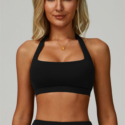 The Bold Halter Sports Bra Flared Leggings 2-Piece Set
