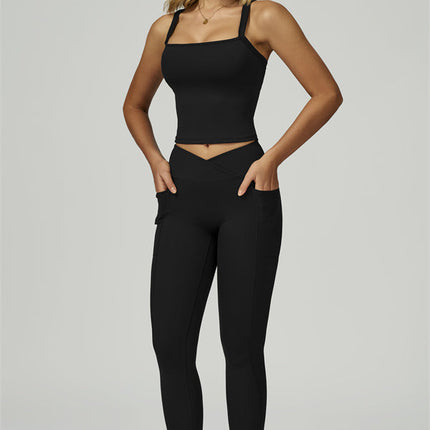 The Flourish Crop Tank Leggings 2-Piece Set