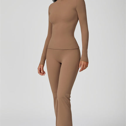 The Oasis Long Sleeve T-shirt Flared Leggings 2-Piece Set