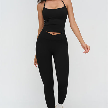 The BoldFit Crop Top Leggings 2-Piece Set