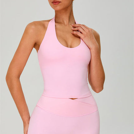 The Solid Halter Tank Top