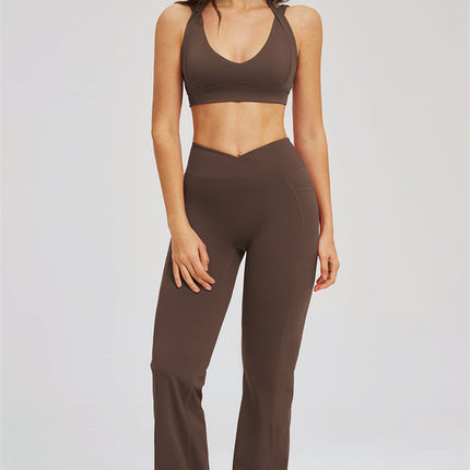 The Sizzle Sports Bra Flared Leggings 2-Piece Set