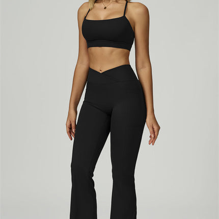 The Flourish Sports Bra Flared Leggings 2-Piece Set
