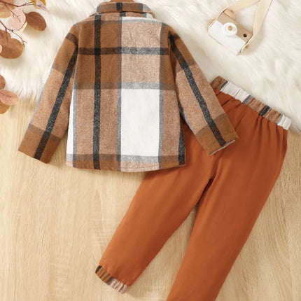 Color Block Button Up Top and Pants Set