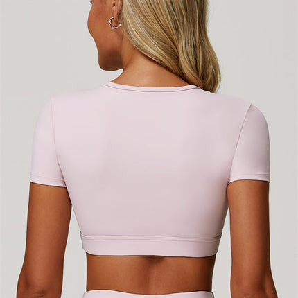 The Lavish Cut-out Crop Top Leggings 2-Piece Set