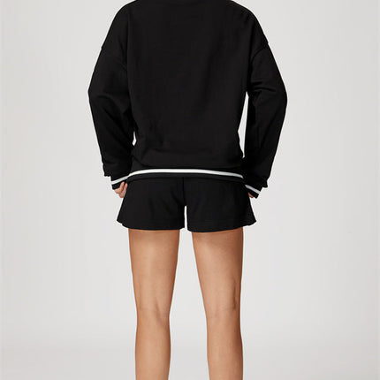 The Amara Sweatshirt Lounge Shorts 2-Piece Set