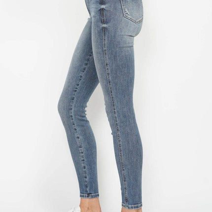 Judy Blue Full Size Tummy Control Contrast Wash Women Skinny Jeans
