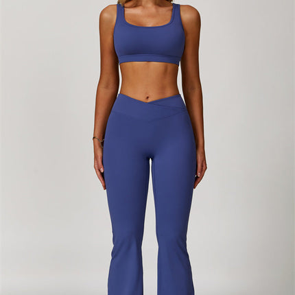 The Lavish Sports Bra Flared Leggings 2-Piece Set