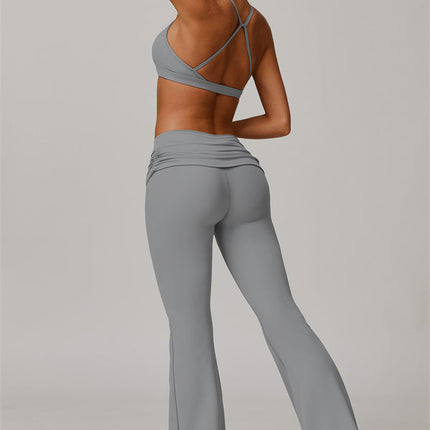 The Juno Star Sports Bra Flared Leggings 2-Piece Set