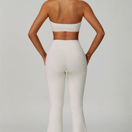 The Bold Halter Sports Bra Flared Leggings 2-Piece Set