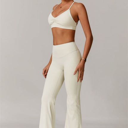 The Delicate Sports Bra Flared Leggings 2-Piece Set