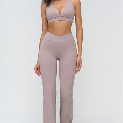 The BoldFit Sports Bra Flared Leggings 2-Piece Set