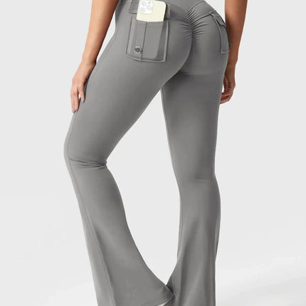 Flare Yoga Pants High Waisted | Flairé™ Flared Leggings with Pockets 30"