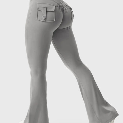 Flare Yoga Pants High Waisted | Flairé™ Flared Leggings with Pockets 30"