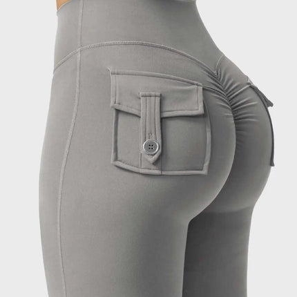 Flare Yoga Pants High Waisted | Flairé™ Flared Leggings with Pockets 30"