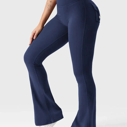 Flare Yoga Pants High Waisted | Flairé™ Flared Leggings with Pockets 30"