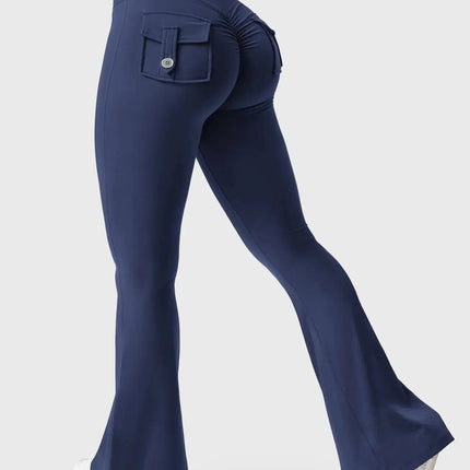 Flare Yoga Pants High Waisted | Flairé™ Flared Leggings with Pockets 30"