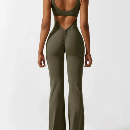 Scrunch Gym Set – Flairé™ V Back Seamless Workout Set