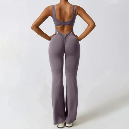 Scrunch Gym Set – Flairé™ V Back Seamless Workout Set