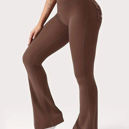 Flare Yoga Pants High Waisted | Flairé™ Flared Leggings with Pockets