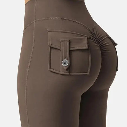 Flare Yoga Pants High Waisted | Flairé™ Flared Leggings with Pockets