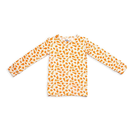 Orange Football Bamboo Pajamas