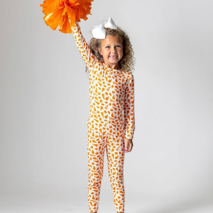 Orange Football Bamboo Pajamas