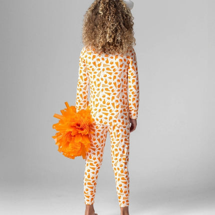 Orange Football Bamboo Pajamas