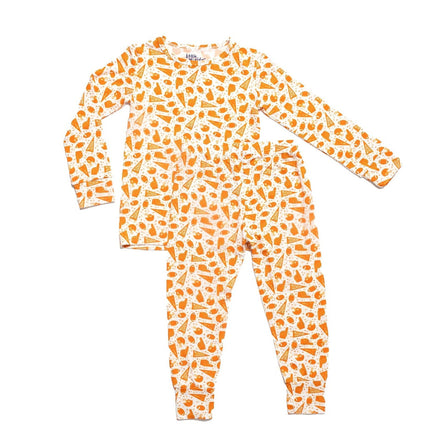 Orange Football Bamboo Pajamas