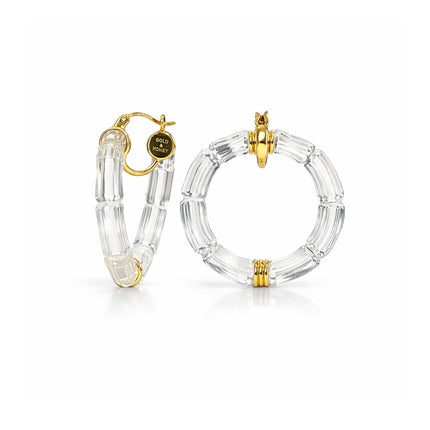 Gala Bamboo Lucite Earrings