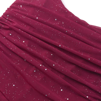 Glitter Tube Mermaid Maxi Dress