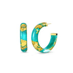 TEAL GOLD LEAF