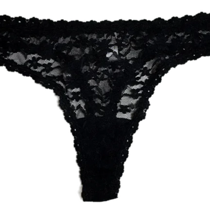 Double Strap Lace Thong, XS-2X