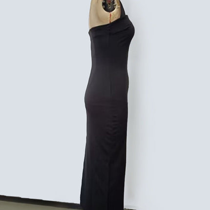 Stylish Halter Neck Bodycon Midi Dress
