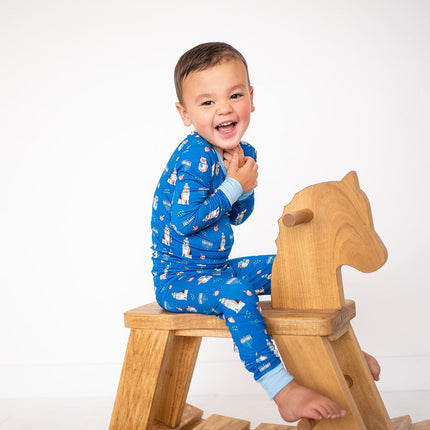 Hanukkah Pets (Long Sleeve PJ) - Blue