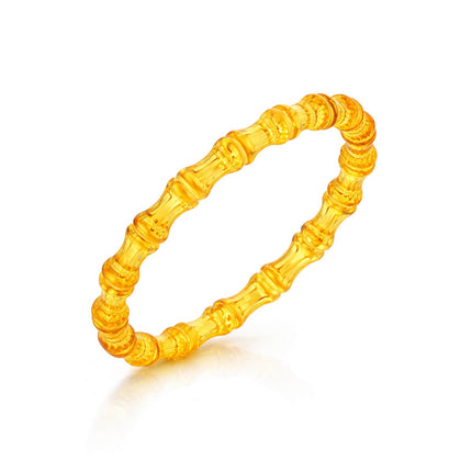 Bamboo Lucite Slip On Bangle
