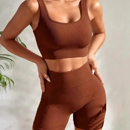 Seamless Yoga Set Women – Flairé™ High Waist Workout Set