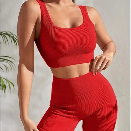Seamless Yoga Set Women – Flairé™ High Waist Workout Set