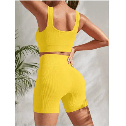 Seamless Yoga Set Women – Flairé™ High Waist Workout Set