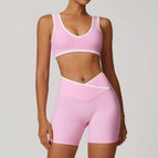 Bra/Shorts - Pink / S