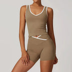 Vest/Shorts - Cocoa Brown / S