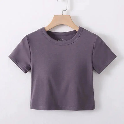 Summer Crop Top with Built-in Bra for Women