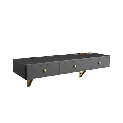 Floating Shelf With Drawer, Multi-Purpose Wall-Mounted Vanity Table, Mounted Desk, Floating Table For Bedroom