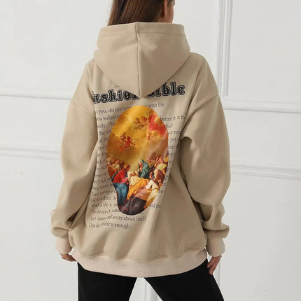 Women’s Printed Sweatshirt – Casual Long Sleeve Fashion Top