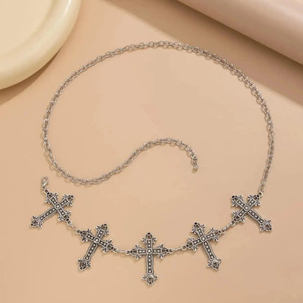 Punk Waist Chain Charm – Silver Bag Charm Keychain for Women
