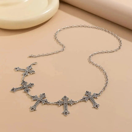 Punk Waist Chain Charm – Silver Bag Charm Keychain for Women